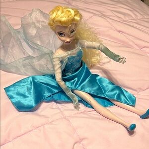 Disney Elsa Doll in Shimmering Aqua-Blue Gown